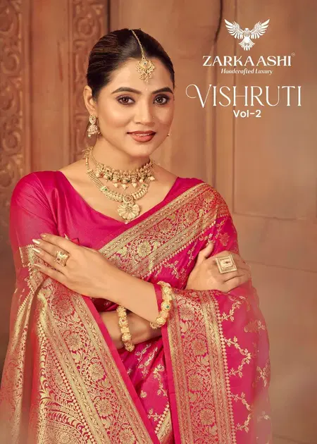 Vishruti Vol 2 By Zarkaashi Katan Silk Occasion Wear Sarees Wholesale Price In Surat